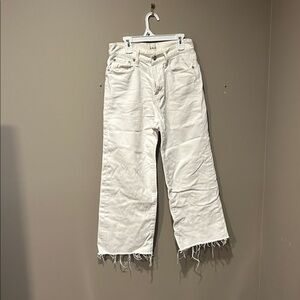 Able White Wide Leg Jeans